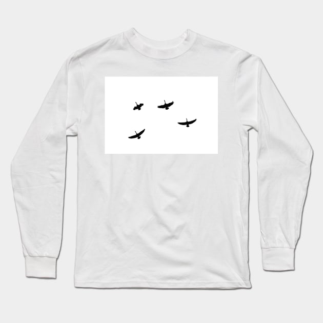 Flying Geese Long Sleeve T-Shirt by ninasilver